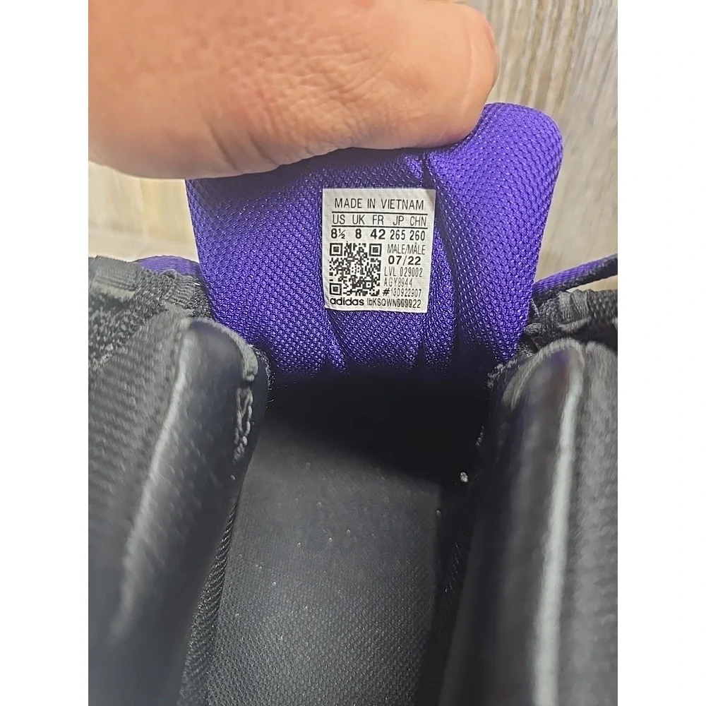Adidas Crazy‎ 1 'Regal Purple' Lakers Home Basketball Shoes Kobe Size 8.5